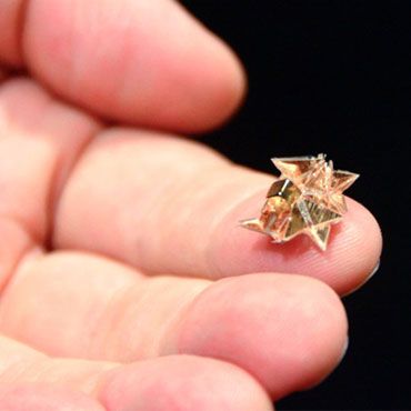 A Self-Folding Origami Robot That Can Walk, Climb, Dig, Carry, Swim and Dissolve into Nothing Origami Robot, Medical Robots, New Drone, Folding Origami, Pokemon Birthday, Emerging Technology, New Gadgets, Drones, Nasa