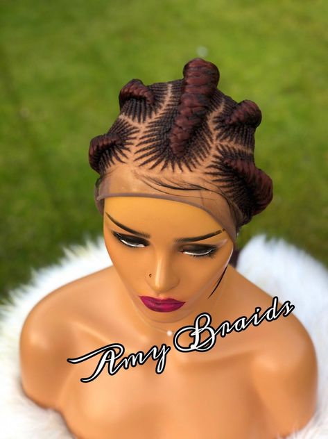 Braided Lace Front Wigs, African American Braided Hairstyles, Cornrow Wig, Cornrow Hairstyles For Men, Braids Styling, Braid Wig, Twist Braid, Lace Braid, Box Braid Wig