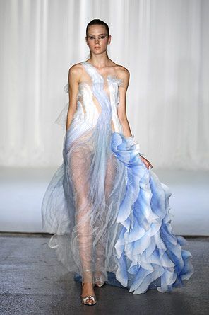 Ocean Dress Inspiration, Dresses That Look Like Water, Water Like Dress, Water In Fashion, Water Nymph Outfit, Water Inspired Fashion, Water Inspired Dress, Ocean Fashion Design, Ocean Clothes