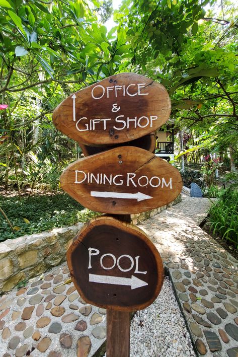 🗺️ Get lost, find yourself @ Table Rock https://www.tablerockbelize.com/about-us/belize/ Hotel Signage Design Outdoor, Resort Signage Design Outdoor, Yoga Village, Poolside Yoga, Outdoor Restaurant Patio, Resort Design Plan, Resort Plan, Park Signage, Outdoor Restaurant Design