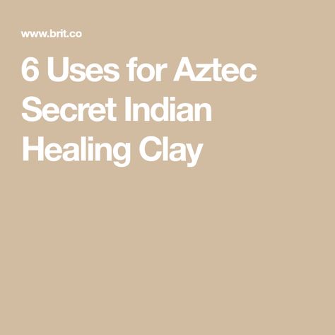 6 Uses for Aztec Secret Indian Healing Clay Indian Healing Clay Benefits, Aztec Healing Clay, Benefits Of Bentonite Clay, Almond Mom, Bentonite Clay Benefits, Aztec Clay Mask, Aztec Secret Indian Healing Clay, Aztec Clay, Calamine Lotion