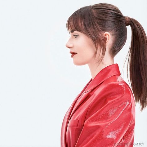 Lily Collins Hair, Lily Collins Style, Melissa Benoist, Wispy Bangs, Hair Makeover, Happy Hair, Lily Collins, Hair Pictures, Perfect Hair