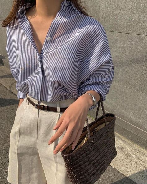 Simple Casual Outfits, Mix Match Outfits, Casual Work Outfits Women, Korean Outfit Street Styles, Classic Style Outfits, Office Casual Outfit, Korean Casual Outfits, Everyday Fashion Outfits, Casual Day Outfits