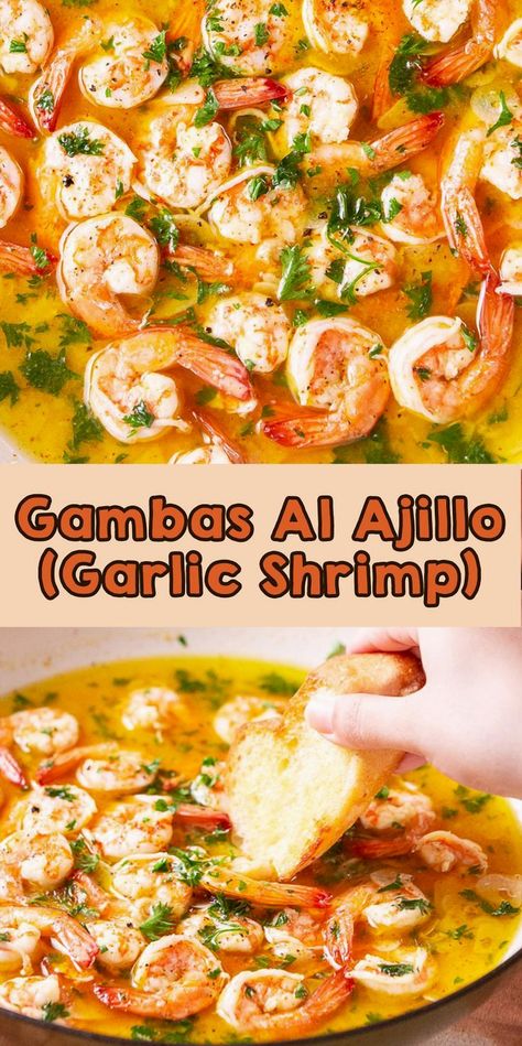 Indulge in the rich and savory flavors of Garlic Shrimp Delight, a mouthwatering twist on the classic Spanish dish, Gambas Al Ajillo. Perfect for seafood lovers, this recipe combines succulent shrimp with aromatic garlic and a hint of spice, creating a dish that's both simple to make and impressive to serve. Whether you're hosting a dinner party or enjoying a cozy meal at home, this delightful dish promises to transport your taste buds to the vibrant streets of Spain. Get ready to savor every bite of this irresistible garlic-infused shrimp sensation. Tapas Dishes, Spanish Dishes, Shrimp Dishes, Cozy Meals, Garlic Shrimp, Reduce Food Waste, Culinary Skills, Shrimp Recipes, Food App