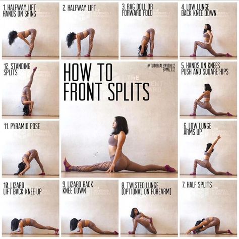 Split Yoga, Front Splits, Ashtanga Vinyasa Yoga, Motivație Fitness, Latihan Yoga, Workout Routines For Women, Yoga Posen, Trening Fitness, Health And Fitness Articles