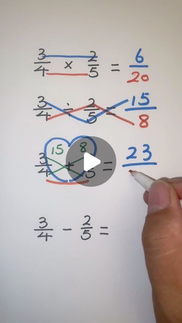 Math Tricks on Instagram: "Fraction tricks: Adding & Subtracting fractions | Multiplying & Dividing fractions #fraction #fractions" Subtracting Fractions Unlike Denominator, Fraction Tricks, Math Tricks Hacks, Multiply And Divide Fractions, Adding Subtracting Fractions, Fraction Math, Subtract Fractions, Fractions Multiplication, Dividing Fractions