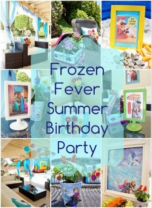 Frozen Fever Birthday Party for the Summer Frozen Fever Birthday Party, Granddaughters Birthday, Frozen Fever Birthday, Frozen Fever Party, Elsa Birthday Party, Frozen Bday Party, Frozen Summer, Disney Frozen Party, Frozen Birthday Theme