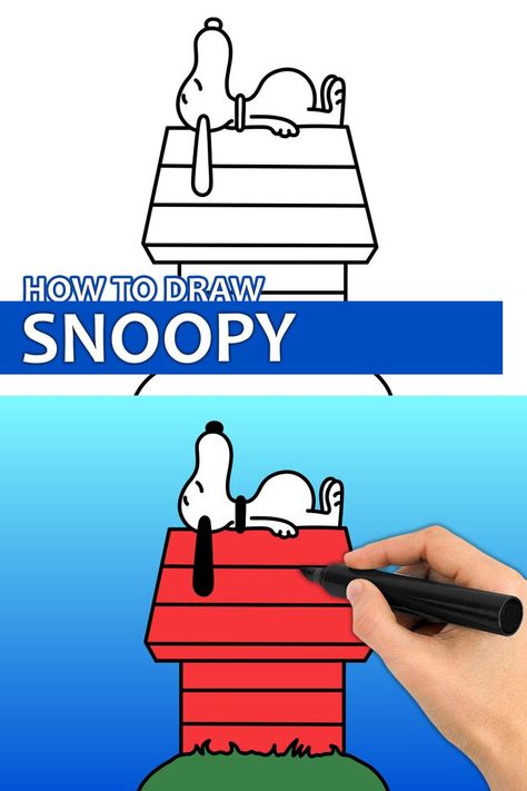 Learn how to draw Snoopy with this step by step drawing tutorial video. Enjoy! ♥ #snoopy #snoopydrawing #bookcharacters #easydrawing #howtodraw #easydrawingforkids How To Draw Snoopy, Draw Snoopy, Snoopy Drawing, Easy Disney Drawings, Easy Drawing Tutorial, Fun Video, Easy Drawings For Kids, Drawing Tutorial Easy, Book Drawing