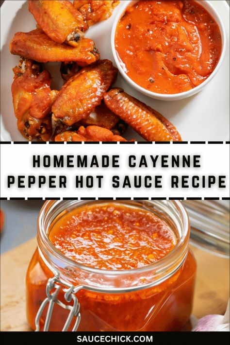 Homemade Cayenne Pepper Hot Sauce: Try This Recipe Today Fresh Pepper Hot Sauce Recipe, Cheyenne Peppers Recipes, Easy Hot Sauce Recipe, How To Make Hot Sauce, Hot Sauce Recipe Homemade, Cayenne Pepper Hot Sauce, Texas Pete Hot Sauce, Canning Hot Peppers, Hot Pepper Recipes