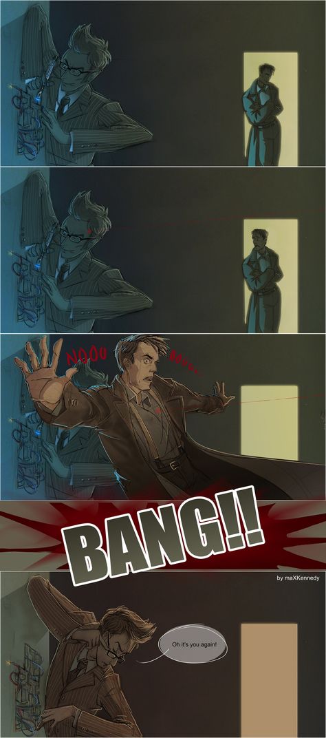 Doctor Who - Bang! by ~maXKennedy on deviantART Jack Harkness X The Doctor Fanart, Doctor X Jack Harkness, Doctor X Jack, Jack Harkness Fanart, Doctor Who Funny, Captain Jack Harkness, Jack Harkness, Doctor Who Fan Art, Doctor Who Art