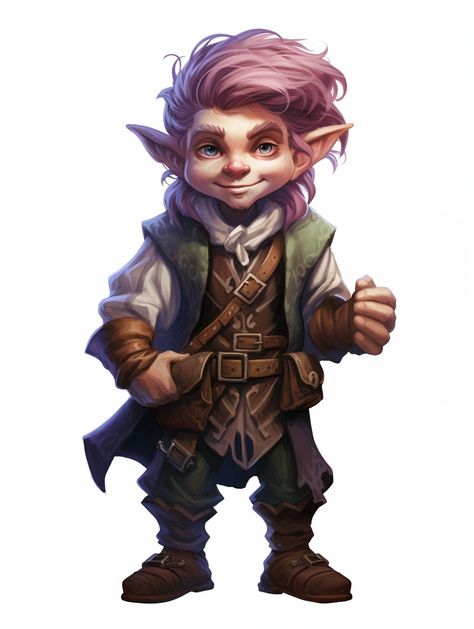 Gnome Portrait - D&D Pathfinder RPG DND 3.5 5e d20 fantasy gnome Forest Gnome Dnd Male, Gnome Artificer Male, Rock Gnome Dnd, Dnd Gnome Character Design, Dnd Gnome Art, Forest Gnome Dnd, Gnome Dnd Character Design, Gnome Fantasy Art, Gnome Character Art