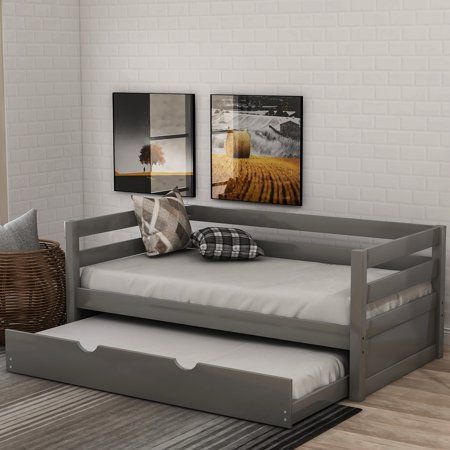 Divan Cama, Pop Up Trundle, Twin Size Daybed, Full Size Daybed, Wooden Daybed, Twin Daybed With Trundle, Sofa Bed Frame, Daybed With Drawers, Daybed Bedding