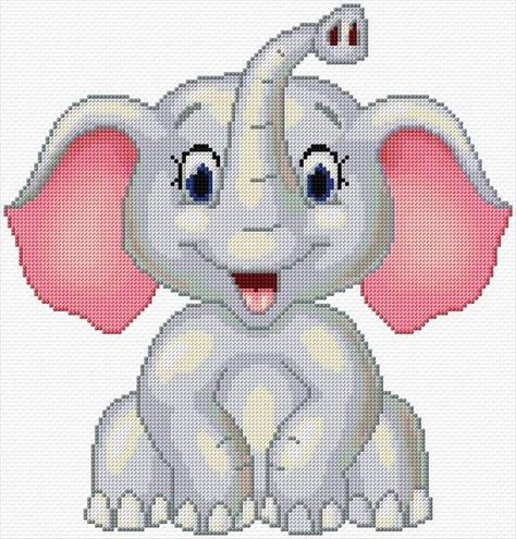 Cross Stitch Calculator, Mom And Baby Elephant, Elephant Cross Stitch, Baby Cross Stitch Patterns, Baby Cross, Online Pattern, Crafts Hacks, Cross Stitch Patterns Free