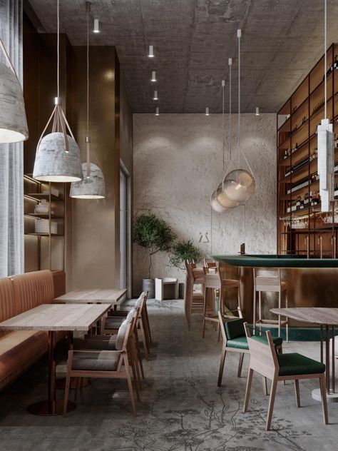 Restaurant Loreto (Brooklyn, NYC). Interior Design + Brand Development by Asthetique Group. Interior Design For Restaurant, Italian Restaurant Interior, Oak Restaurant, Design For Restaurant, Modern Tuscan, Italian Cafe, Hotel Interior Design, Cafe Interior Design, Restaurant Interior Design