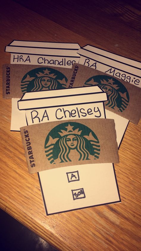 Starbucks Door Decs, Ra Door Decs, Bulletin Boards Theme, Door Decks, Ra Boards, Res Life, Door Decs, Second Semester, Ra Ideas