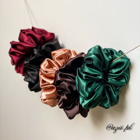 Silk Scrunchies🌸🎀 Available in every size! Shop via DM! . . . #aziipk #scrunchies #silkscrunchies #hijabaccessories #hairtie #hairties #hairaccessories Scrunchie Photoshoot Ideas, Jewelry Shoot, Diy Hair Scrunchies, Scrunchie Styles, Creative Photoshoot, Silk Scrunchies, Business Photoshoot, Creative Photoshoot Ideas, Handmade Jewelry Tutorials