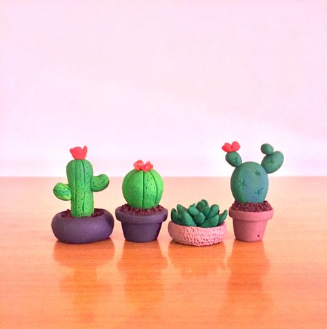 #polymerclay #cactuslover Air Dry Clay Cactus, Baby Milestones Pictures, Air Dry Clay Projects, Easy Paper Crafts Diy, Polymer Crafts, Clay Art Projects, Cute Clay, ดินปั้น Polymer Clay, Clay Flowers