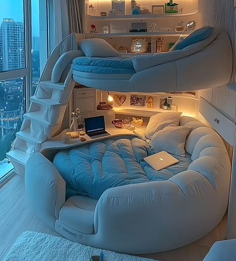 Comfortable Bedroom Decor, Amazing Bedroom Designs, Dream Bedroom Inspiration, Cool Room Designs, Dream Life House, Room Redesign, Cute Bedroom Decor, Dream House Rooms, Cozy Room Decor