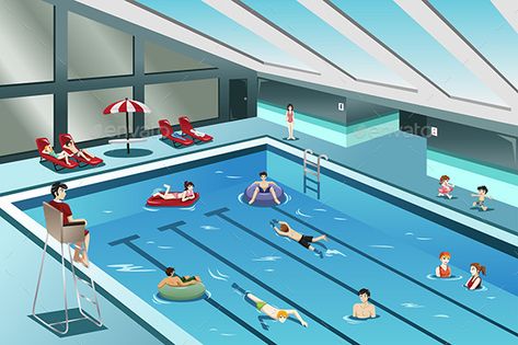 People Going Swimming Swimming Pool Clipart, Pool Clipart, Christmas Drama, Vector Illustration People, Illustration Of People, Clip Art Free, Indoor Swimming Pool, Hot Dog Stand, Board Game Design