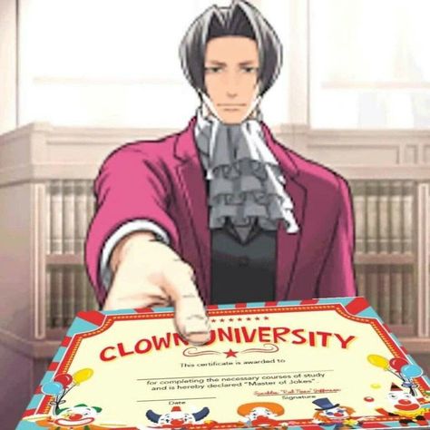 Clown Meme, Response Memes, Phoenix Wright, Funny Reaction Pictures, Oui Oui, Know Your Meme, Meme Faces, What’s Going On, Images Gif