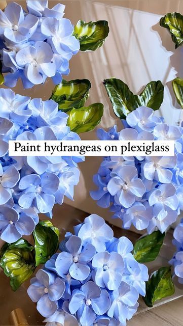 Piped Acrylic Flowers, 3d Acrylic Flowers, Hydrangea Art Acrylic, 3d Acrylic Painting, 3d Acrylic Flower Painting, Hydrangea Flower Painting Acrylic, Paint Hydrangeas Acrylic, Acrylic Hydrangea, 3d Hydrangea Painting