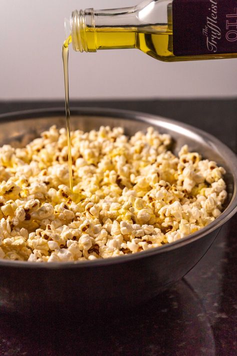 Rosemary Truffle Popcorn | Sip and Spice Saturday Night Movie, Truffle Popcorn, Night Movie, Popcorn Kernels, Truffle Oil, Movie Marathon, Fancy Party, Shake It, Party Treats