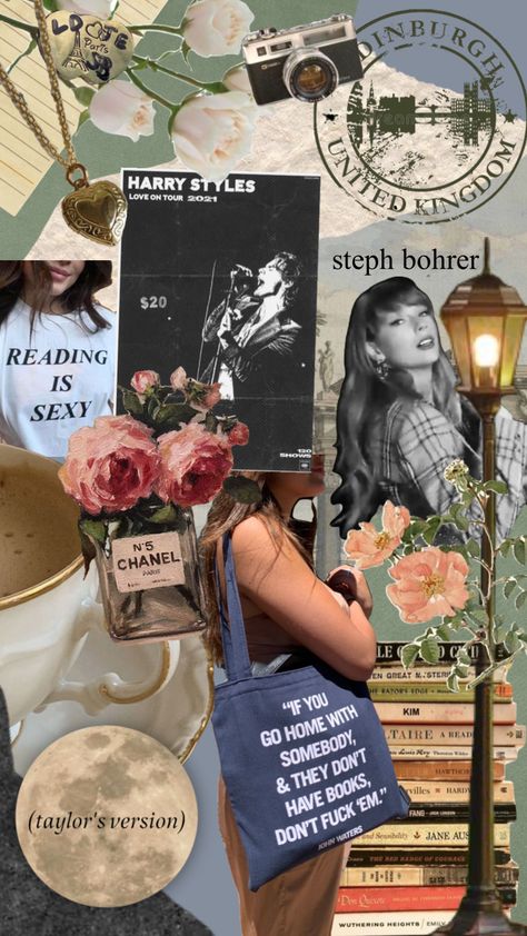 steph bohrer inspired ig #stephbohrer #Taylorswift #harrystyleslot #collageart Steph Bohrer Aesthetic, 2024 Mantra, Steph Bohrer, Alternative Boy, John Waters, Tv Board, Collage Wallpaper, Boys Life, Wuthering Heights