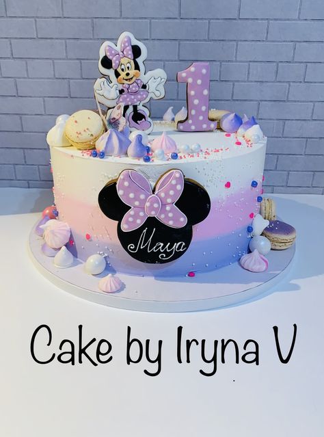 Γενέθλια Mickey Mouse, Minnie Y Mickey Mouse, Birthday Cake For Cat, Minnie Mouse Birthday Party Decorations, Special Birthday Cakes, Baby First Birthday Cake, Minnie Birthday Party, 4th Birthday Cakes, Minnie Mouse Cake