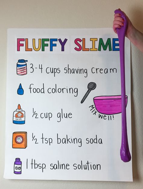 Learn how to make fluffy slime without borax and only four easy ingredients. Visit Especially Education for this cool sensory fun. Fluffy Slime Recipe, Resep Slime, Diy Slime Recipe, Slime Party, Glitter Slime, Fluffy Slime, Aktivitas Montessori, Slime Recipe, Diy Slime