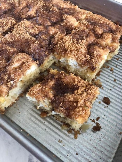 Gluten Free Apple Coffee Cake - Lynn's Kitchen Adventures Gluten Free Apple Coffee Cake, Moravian Sugar Cake, Gluten Free Apple Recipes, Apple Coffee Cake, Classic Coffee Cake, Apple Coffee, Gluten Free Apple, Apple Coffee Cakes, Cinnamon Coffee Cake