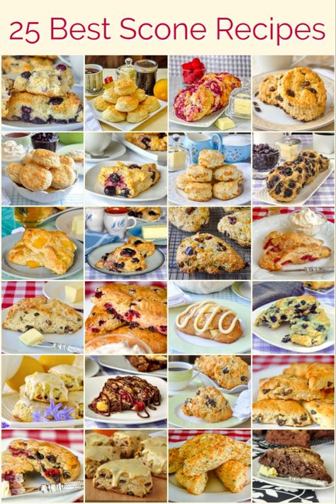 Best Scone Recipes. 25 of our best scone recipes from the past 10 years on Rock Recipes. Just in time for Weekend brunch! #breakfast #brunch #teatime #tea #sundaybrunch Breakfast Blueberry, Best Scone Recipe, Scone Recipes, Rock Recipes, Tea Biscuits, Blueberry Scones, Lemon Glaze, The Last 10 Years, Oreo Dessert