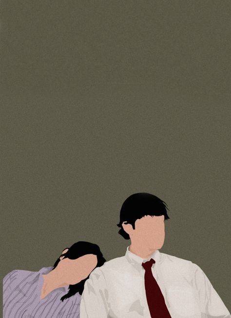 Jim And Pam Painting, Jim And Pam Wallpapers Iphone, Jim Pam Wallpaper, Jim And Pam Drawing, Jim And Pam Wallpapers, Jim And Pam Aesthetic, The Office Wallpaper Aesthetic, The Office Wallpaper, Pam The Office