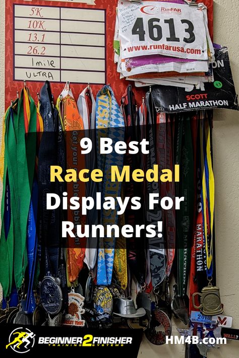 Top 9 Best Race Medal Display Ideas For Runners Medal And Bib Display Diy, Race Bib And Metal Display, Runners Medal Display, Diy Running Medal Display, Diy Race Bib And Medal Display, Race Numbers Display Ideas, Run Medal Display, Display Running Medals, Marathon Bib Display Ideas