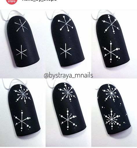 Nail Noel, Diy Nails Easy, Xmas Nail Designs, Snowflake Nail Design, Nail Art Noel, Xmas Nail Art, Snowflake Nail Art, Happy Nails, Christmas Gel Nails