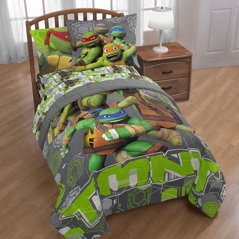 Nickelodeon Teenage Mutant Ninja Turtles Crash Landing Twin Comforter in Grey Teenage Mutant Ninja Turtles Bedroom, Ninja Turtle Bedroom, Turtle Bedroom, Yellow Sheets, Full Comforter Sets, Mutant Mayhem, Twin Bed Sheets, Kids Comforters, Best Bedding Sets