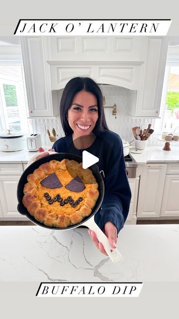 Carla Bushey - Always keepin’ it real on Instagram: "Comment the word BUFFALO and I’ll send you my recipe for my buffalo chicken dip right to your DM! 
.
I like to serve mine with French bread rolls that I bake all together! It’s always a win win! Perfect for a Halloween party or game day! 
.
#buffalochicken #buffalochickendip #gamedayfood #gameday #bread #homemadebread #appetizerideas #easyappetizers #jackolantern" Halloween Buffalo Chicken Dip, French Bread Rolls, Carla Bushey, Buffalo Dip, Halloween Foods, Chicken Dip, Buffalo Chicken Dip, Game Day Food, French Bread