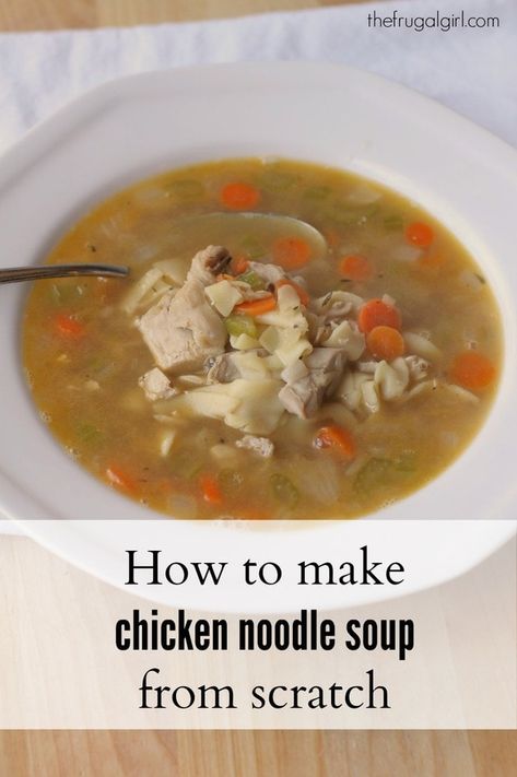 How to make chicken noodle soup from scratch Best Chicken Noodle Soup, Chicken Treats, Perfect Chicken, Chicken Noodle Soup Homemade, Savory Soups, Noodle Soup Recipes, Soup And Stew, Soup Recipes Chicken Noodle, Winter Soups