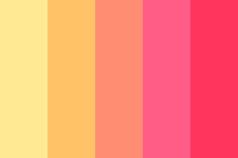 I Do Adore color palette Sunset Color Palette, Palettes Color, Flat Color Palette, Sunrise Colors, Sunset Color, Color Palette Challenge, Spring Color Palette, Color Schemes Colour Palettes, Color Palette Design