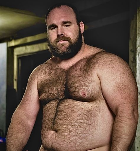 Dad Body Men, Chubby Guy Reference, Chubby Guy Drawing, Bulky Men, Big Bearded Men, Stocky Men, Dad Bodies, Milk Factory, Burly Men