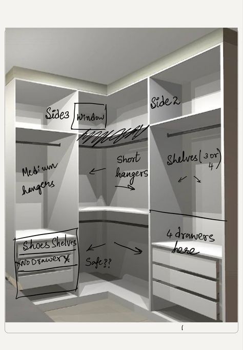 L Shape Fitted Wardrobes, Fitted Corner Wardrobe Ideas, Closet Organization L Shape, Dressing With Window, L Shape Closet Organization Ideas, L Shape Small Closet, Dressing L Shape, Small L Shaped Closet Ideas, Small Room Cupboard Ideas