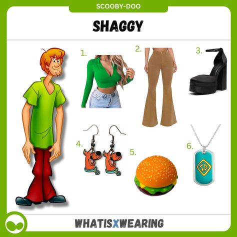 Dress like Shaggy from Scooby-Doo with this super cute and easy Halloween outfit idea for women! Shaggy Costume Female Scooby Doo, Shaggy Costume Female, Shaggy Costume, Scooby Doo Halloween Costumes, Easy Halloween Outfit, Scooby Doo Costumes, Joker Halloween Costume, Scooby Doo Halloween, Great Costume Ideas