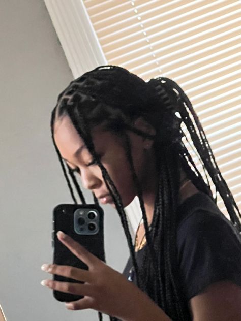 Box Braid Claw Clip, Braid Claw Clip, Braided Half Up Half Down Hair, Braid Half Up Half Down, Small Box Braids, Braided Half Up, Box Braid, Hair Claw Clip, Half Up Half Down Hair