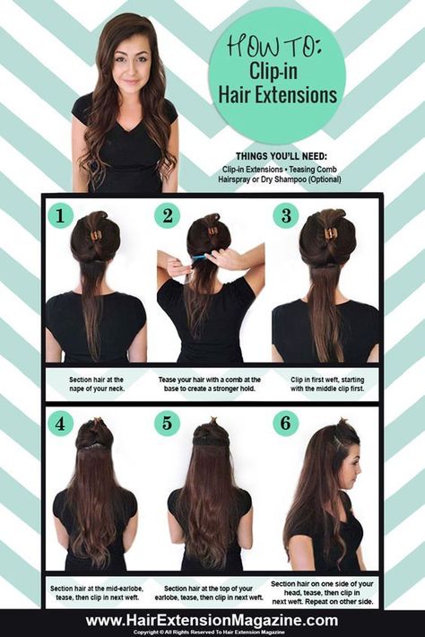 Clip In Extension Hairstyles, Extension Hairstyles, Hair Extensions Tutorial, Diy Hair Extensions, Hair Clip In Extensions, Hair Dye Shampoo, Hair Extensions Clip, Hair Extensions For Short Hair, Extensions Clip In