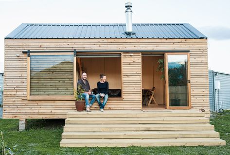 Micro House Interior, Drvene Kuce, Container Park, Hawkes Bay, Large Sheds, Tiny House Inspiration, Modern Tiny House, Casa Container, Tiny Cabin