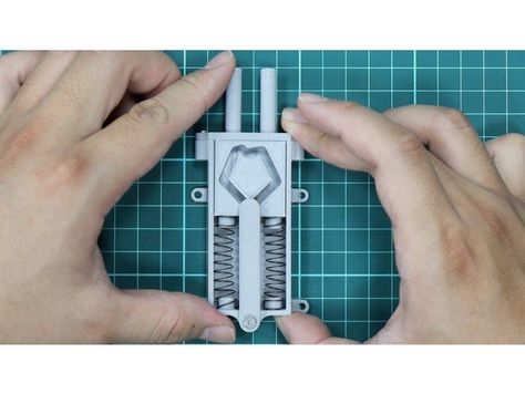 This is a simple push latch mechanism which you can use it in closet, drawer or anywhere else.The spring is 9*60 mm.How to make it: https://youtu.be/VA7UGVCpcFkAbout us:Website: https://coffreedom.com/Facebook: https://www.facebook.com/CoffreedomOfficial/Instagram: https://www.instagram.com/coffreedom_offical/ Push Latch, Closet Drawer, Mechanical Engineering Design, Magic Crafts, 3d Printing Diy, 3d Printer Projects, 3d Pen, Work Inspiration, Impression 3d