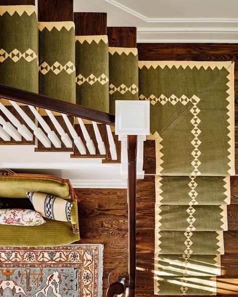 ariel okin (@arielokin) • Instagram photos and videos Green Bowtie, The Enchanted Home, New Canaan, Enchanted Home, Southern Home, Vintage Interiors, Stair Runner, Humble Abode, Take Two