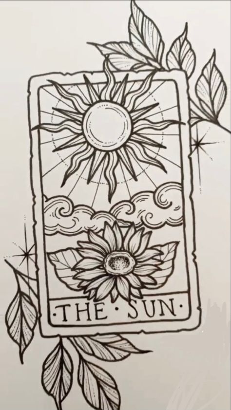 Tarot Tattoo, Tarot Card Tattoo, Tattoo Portfolio, Tattoo Design Book, Card Tattoo, Desenho Tattoo, Doodle Art Designs, Mini Drawings, Coloring Book Art