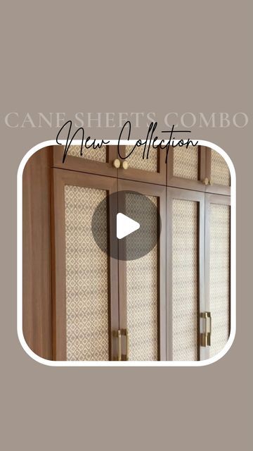 Cane Laminate Wardrobe, Wardrobe Interior, Cane Bed, Thanks A Million, Experience Center, Bed Back, A Match Made In Heaven, Brown And Beige, Match Made In Heaven