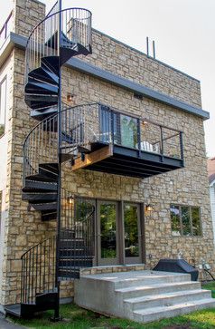 Outdoor Spiral Staircase, Spiral Staircase Outdoor, Staircase Modern, Outside Stairs, درج السلم, Staircase Outdoor, External Staircase, Exterior Stairs, Stairs Design Modern