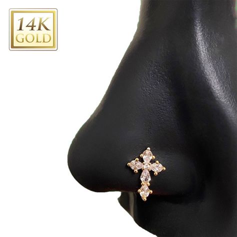 Nose Jewelry Collection — STATEMENT GOLD Chrome Hearts Cross, Heart Nose Rings, Mermaid Pearl, Nose Cuff, Dope Jewelry Accessories, Nose Earrings, Nose Piercing Jewelry, Princess Core, Wire Jewelry Designs